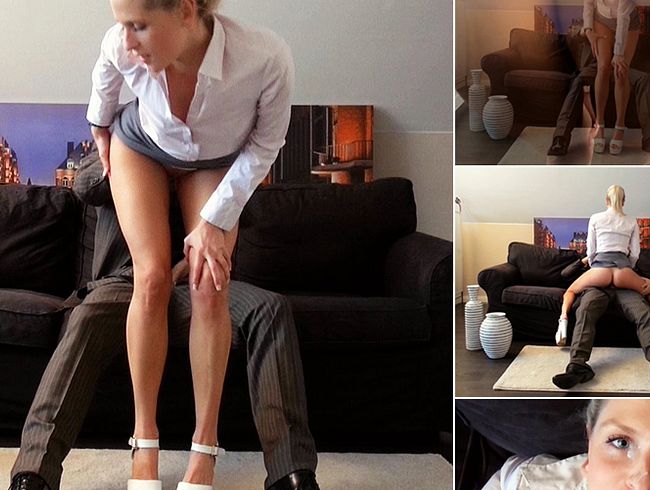 Krasses Praktikum! Freundin der StiefTochter lässt sich im Büro ficken!